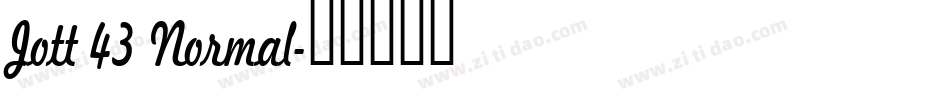Jott 43 Normal字体转换